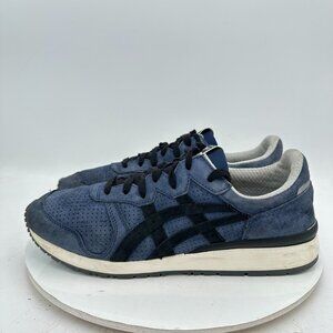 Onitsuka Tiger Ally Men Size 10.5 Dark Navy Blue Suede Training Shoes